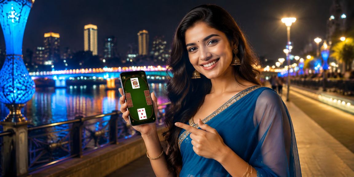 Players enjoying rummy and Andar Bahar games near Ahmedabad riverfront