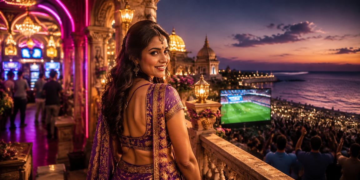 User enjoying Aviator game on mobile device with Bollywood backdrop